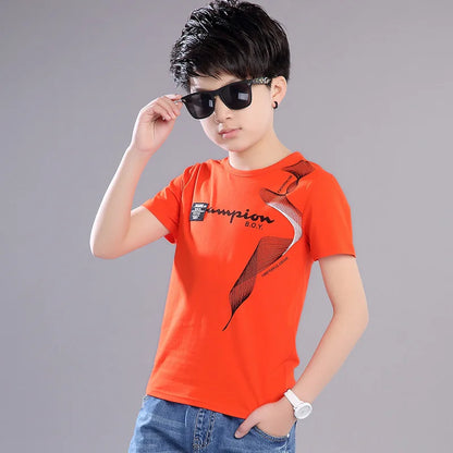 2024 Summer Baby Boy Cotton T-Shirt - Stylish Kids Tee for Ages 3-16 Years