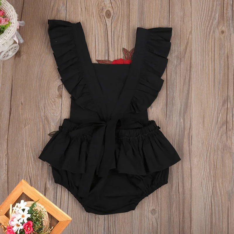 2021 sommer Neue Neugeborenen Kleinkind Kinder Baby Mädchen Ärmellose Overall Floral Romper Outfits Baby Mädchen Kleidung Body Sunsuit