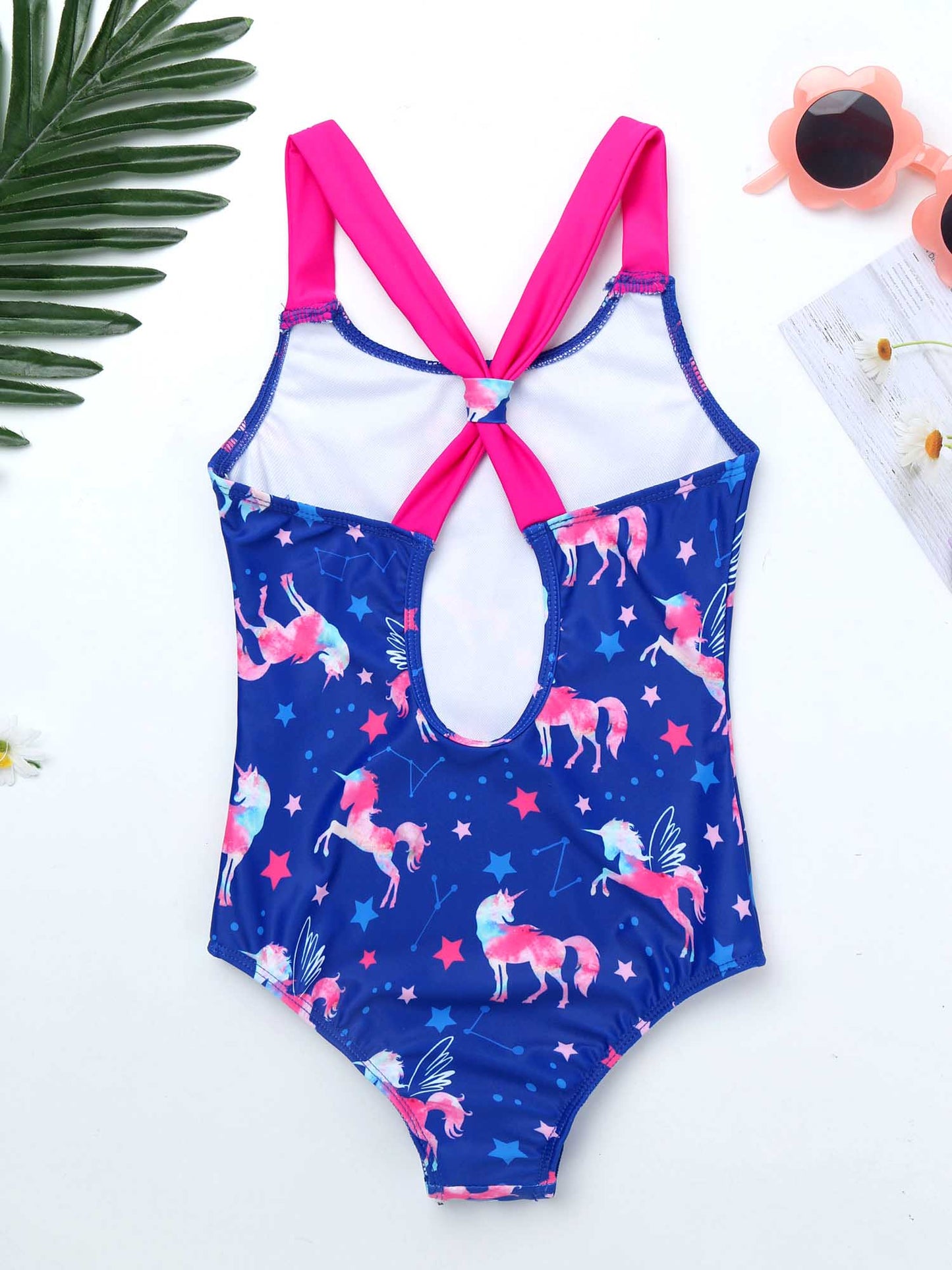 Kids Girls Lovely Mermaid Swimsuit Summer One Piece Swiming Suit Children Swimwear Beachwear Toddler Girls Princess Bikini