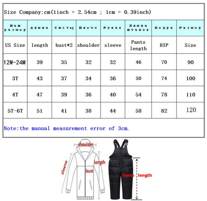 Children Clothing Set Hooded Parka Boy Baby Overalls toddler Girl Clothes Winter Warm Down Jacket Kids dinosaur Coat Snowsuit