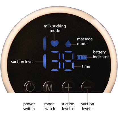 Einstellbare elektrische Milchpumpe, leise, tragbar, automatischer Melker, freihändiger, tragbarer Milchextraktor, über USB aufladbar, für zu Hause und unterwegs