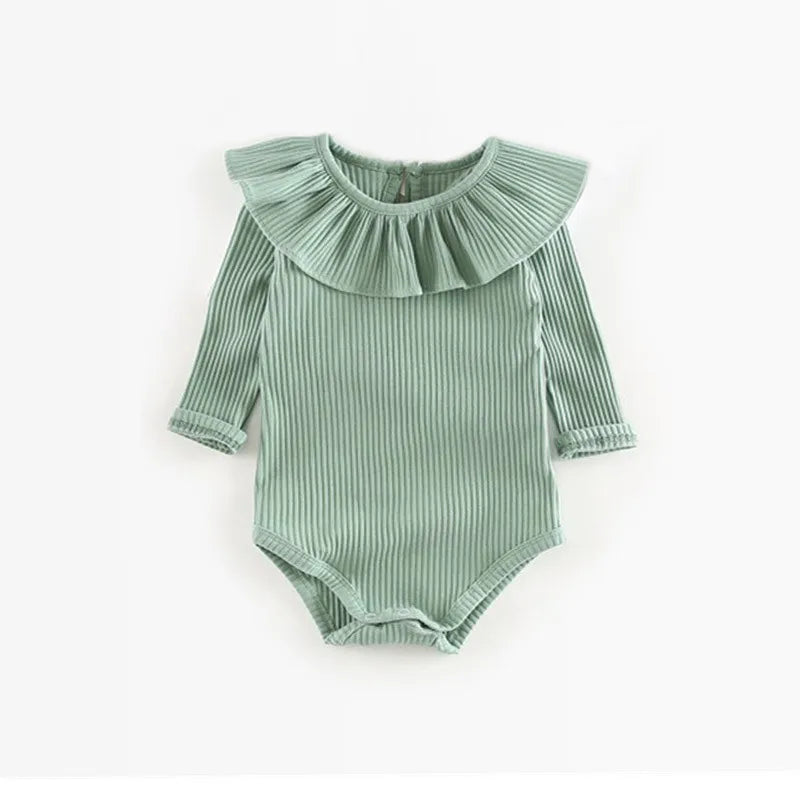 Fashion Baby Girl Rompers Newborn Baby Clothes Long Sleeves Knitted Girls One-Pieces Summer Baby Girl Outfit Jumpsuit For 0-2Y