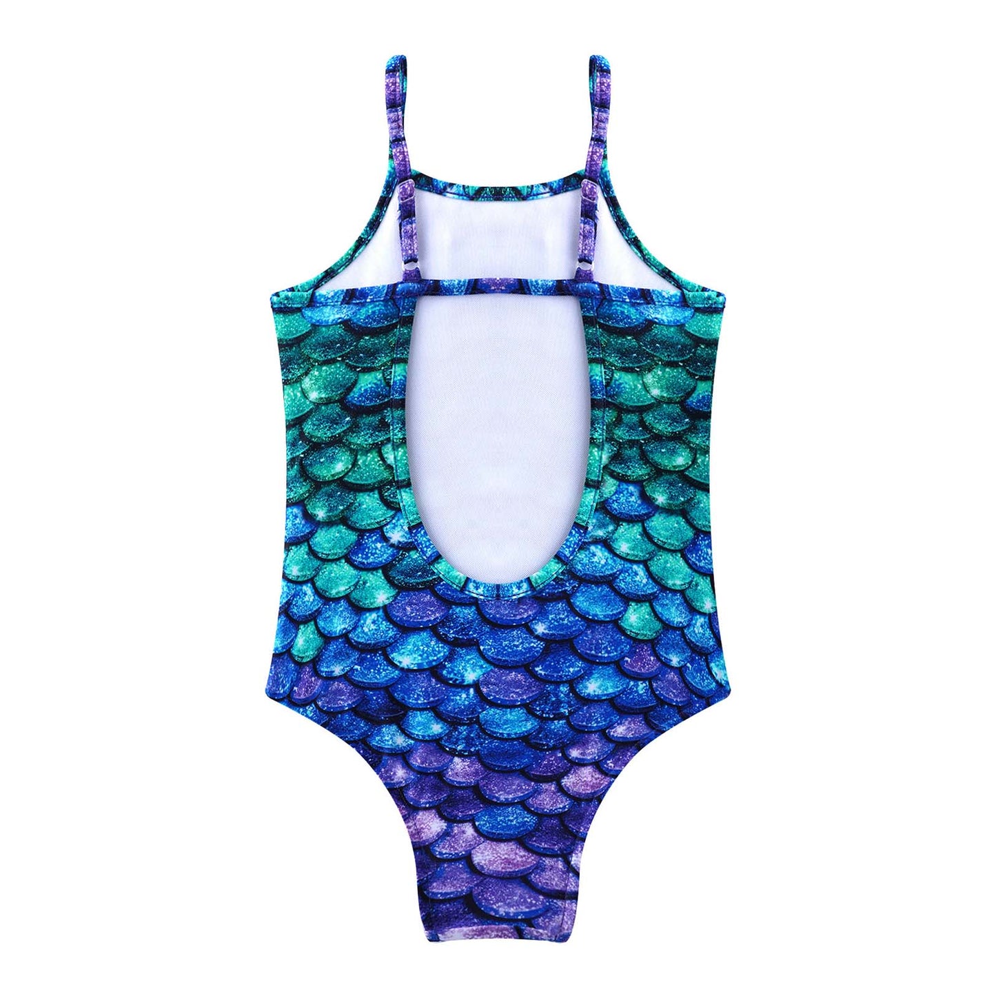 Kids Girls Lovely Mermaid Swimsuit Summer One Piece Swiming Suit Children Swimwear Beachwear Toddler Girls Princess Bikini