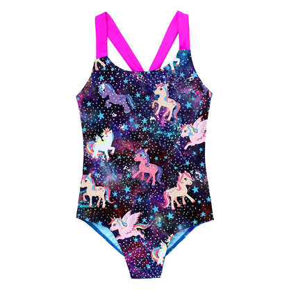 Kids Girls Lovely Mermaid Swimsuit Summer One Piece Swiming Suit Children Swimwear Beachwear Toddler Girls Princess Bikini