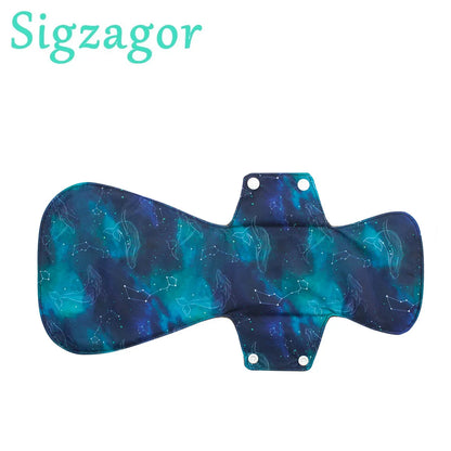 [Sigzagor] New XXL Cloth Menstrual Pad Sanitary Bamboo Charcoal Reusable Overnight Post Partum 16in