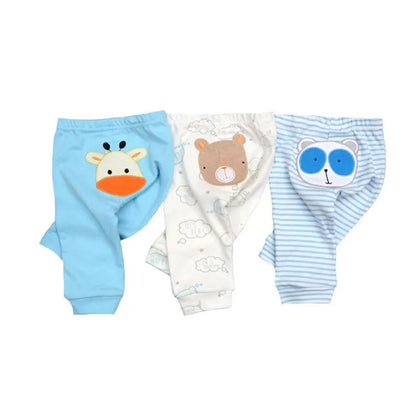 Wholesale 3/6pcs/Lot Baby Pants  Cotton Autumn Leggings for boys girls Mid Full Length Baby Trousers