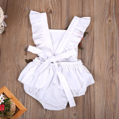 2021 Summer Floral Sleeveless Jumpsuit - Newborn Toddler Girls Romper Outfit