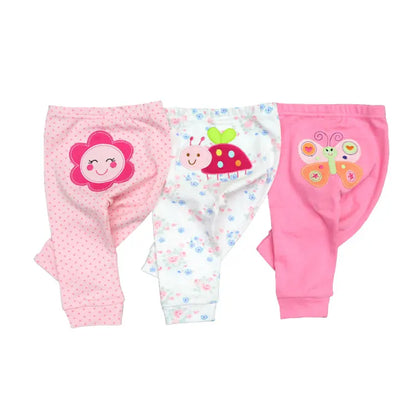 Wholesale 3/6pcs/Lot Baby Pants  Cotton Autumn Leggings for boys girls Mid Full Length Baby Trousers