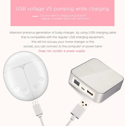 Milchpumpe Bilaterale Milchpumpe Babyflasche Postnatale Versorgung Elektrische Milchabsaugung Milchpumpen USB-betriebenes Baby-Stillen