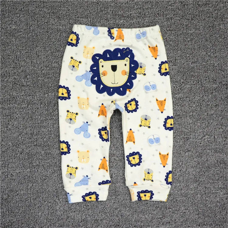 Wholesale 3/6pcs/Lot Baby Pants  Cotton Autumn Leggings for boys girls Mid Full Length Baby Trousers