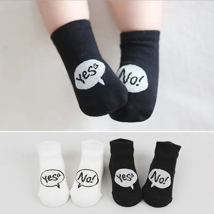 2024 New Spring Baby Socks - Cute Toddler Asymmetry Anti-Slip Cotton Socks for Newborns