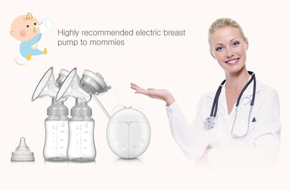 Breast Pump Bilateral Milk Pump Baby Bottle Postnatal Supplies Electric Milk Extractor Breast Pumps USB Powered Baby Breast Feed