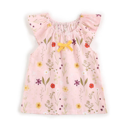 Sanlutoz Sommer Baby Kleidungssets Blumen Kleinkind Oberteile + Hose 2tlg. Lässige Baumwolle Baby Outfits Sets