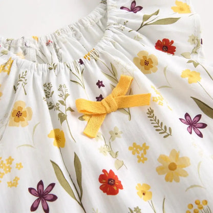 Sanlutoz Sommer Baby Kleidungssets Blumen Kleinkind Oberteile + Hose 2tlg. Lässige Baumwolle Baby Outfits Sets