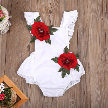 2021 sommer Neue Neugeborenen Kleinkind Kinder Baby Mädchen Ärmellose Overall Floral Romper Outfits Baby Mädchen Kleidung Body Sunsuit