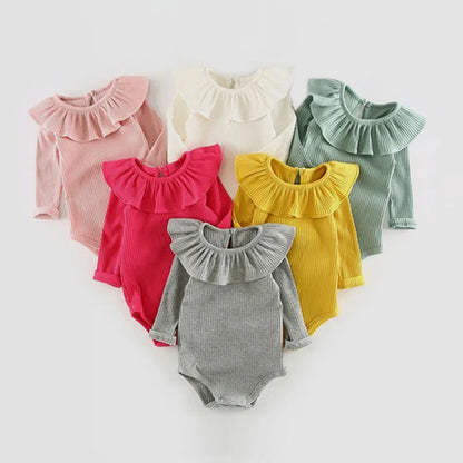 Fashion Baby Girl Rompers Newborn Baby Clothes Long Sleeves Knitted Girls One-Pieces Summer Baby Girl Outfit Jumpsuit For 0-2Y