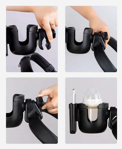 Cup Holder For Stroller Phone Holder Milk Bottle Support For Outing Anti-Slip Design Universal Pram Baby Stroller Accessories