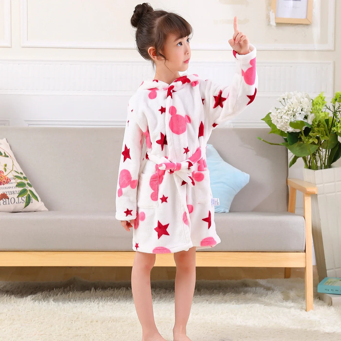 Kinder Bademäntel Flanell Winter Kinder Nachtwäsche Robe Infant Pijamas Nachthemd Für Jungen Mädchen Pyjamas 10-2 Jahre Baby Kleidung