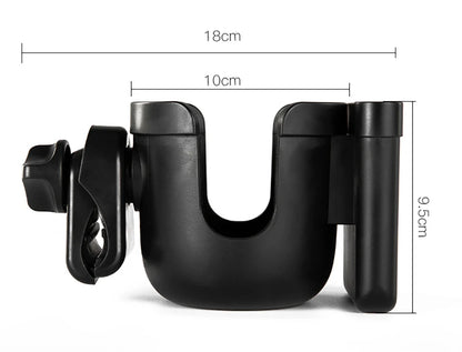 Cup Holder For Stroller Phone Holder Milk Bottle Support For Outing Anti-Slip Design Universal Pram Baby Stroller Accessories