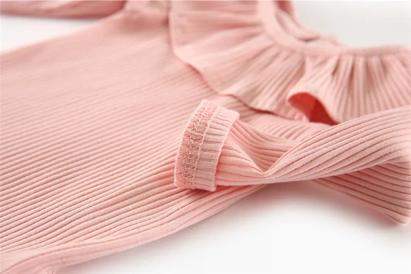 Fashion Baby Girl Rompers Newborn Baby Clothes Long Sleeves Knitted Girls One-Pieces Summer Baby Girl Outfit Jumpsuit For 0-2Y