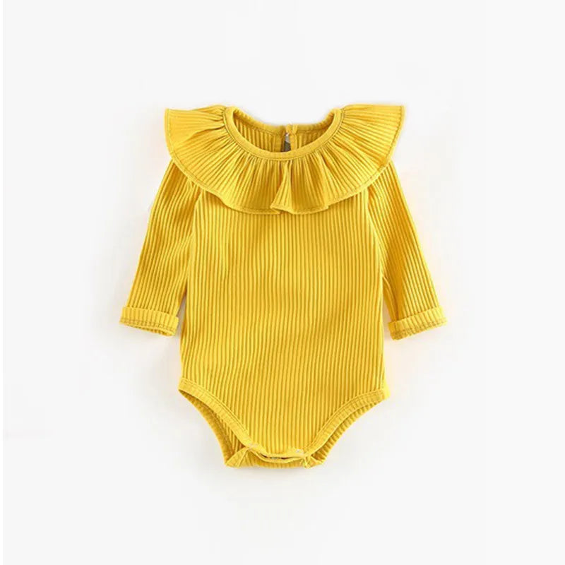 Fashion Baby Girl Rompers Newborn Baby Clothes Long Sleeves Knitted Girls One-Pieces Summer Baby Girl Outfit Jumpsuit For 0-2Y