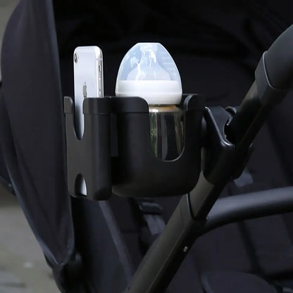 Getränkehalter für Kinderwagen, Telefonhalter, Milchflaschenhalterung für Ausflüge, Anti-Rutsch-Design, universelles Kinderwagen-Zubehör