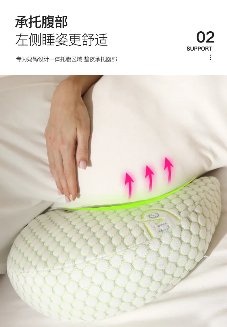 Pregnancy Pillow U-shaped Waist Pillows Maternity Pillow Cotton Sleeping Bedding Body Pillow Cushion Nursing Pillow for Pregnant