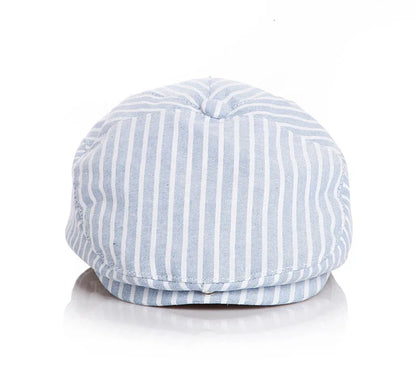 Beret Baby Hat Solid Color Cotton Linen England Style Baby Cap Adjustable Children Hats For Child Beret Kid Hat For 0-5 Years