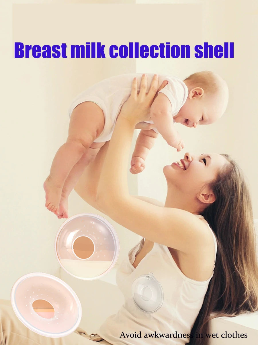 Wearable silicone breast milk collection case, convenient to use, avoiding awkward wet clothes during lactation,BPA FREE