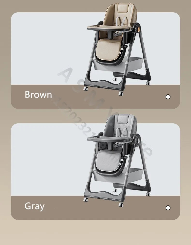 Raised baby dining chair, children's multifunctional foldable dining chair, convenient baby eating dining chair, baby recliner