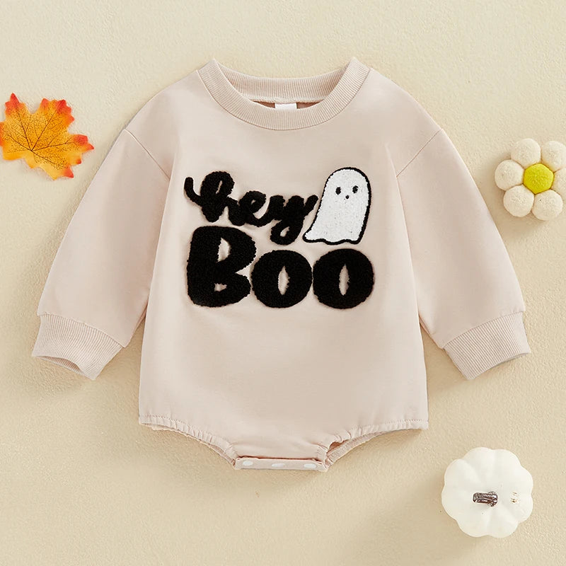 ma&baby 0-18M Halloween Newborn Infant Toddler Baby Boy Girl Romper Cute Ghost Long Sleeve Jumpsuit Costumes