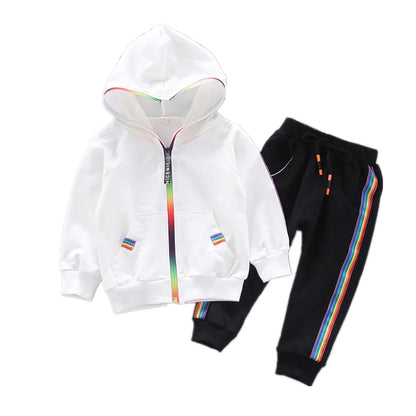 Frühling Herbst Baby Mädchen Kleidung Anzug Jungen Outfits Kinder Mit Kapuze Jacke Hosen 2 Teile/sätze Kleinkind Sport Kostüm Kinder Trainingsanzüge