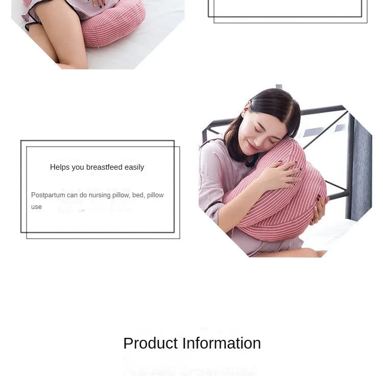 Multi-function U Shape Pregnant Women Sleeping Support Pillow Bamboo Fiber Cotton Side Sleepers Pregnancy Body Pillows For Mater