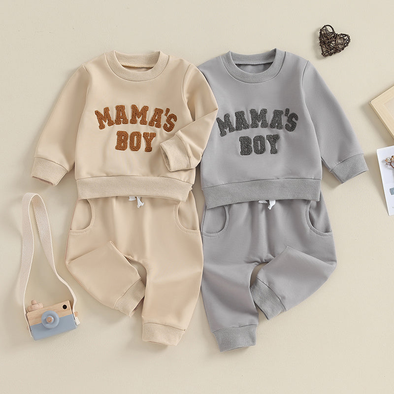 2023-09-20 Lioraitiin 0-3Y Neugeborenen Kleinkind Baby Jungen Herbst Winter Outfits Brief Crewneck Sweatshirt Casual Hosen Set 2Pcs Kleidung