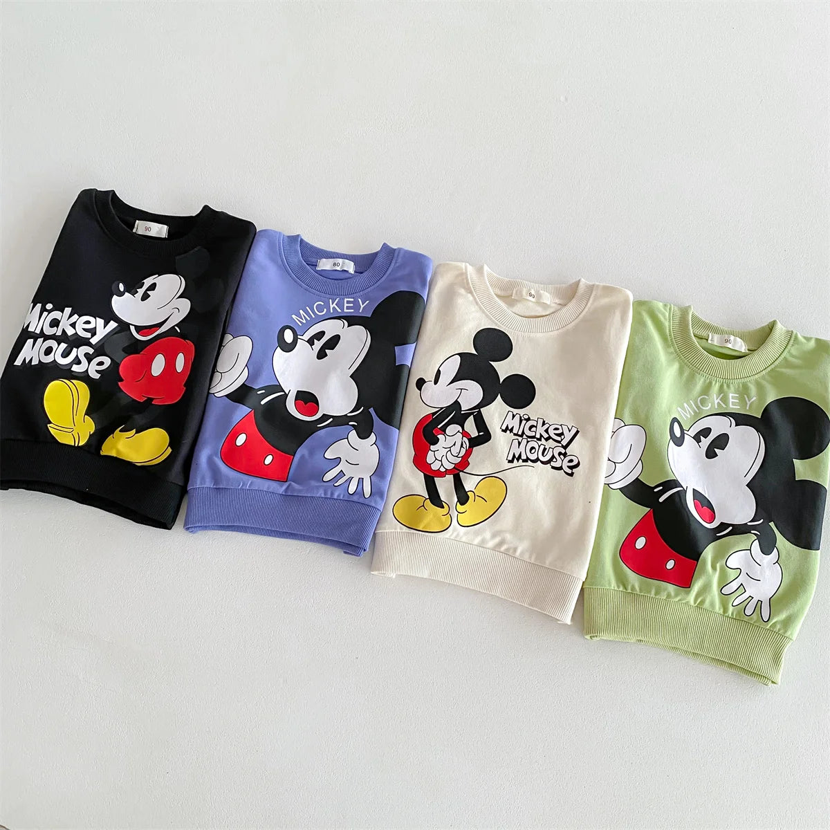 2 teil/satz Sweatshirt + Jogginghose Jungen Mädchen Disney Cartoon Mickey Kinder Trainingsanzug Frühling Herbst Kinder Kleidung Casual Outfits