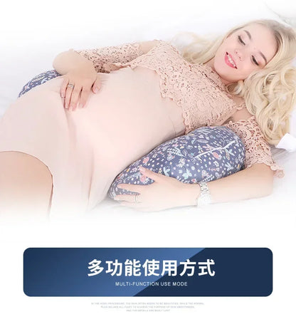 Waist Pillow for Pregnant Women Multifunctional Abdominal Protection Side Lying Artifact U-shaped Cushion Maternity Body Pillow