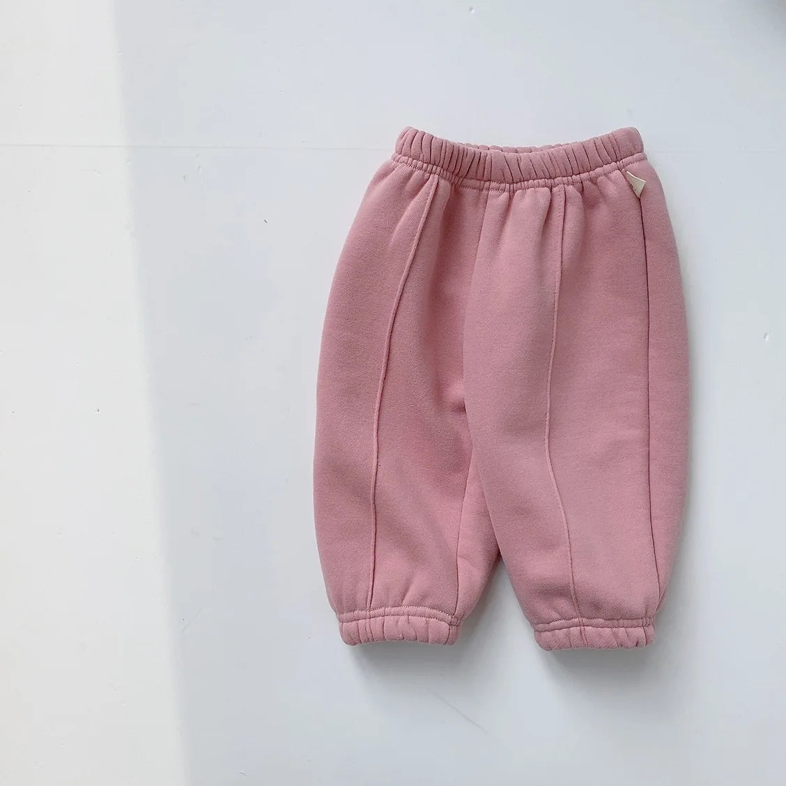 2024 Winter Neue Baby Warme Hosen Solide Infant Casual Hosen Plus Samt Dicken Kleinkind Jungen Mädchen Hosen Fleece Kinder Harem hosen