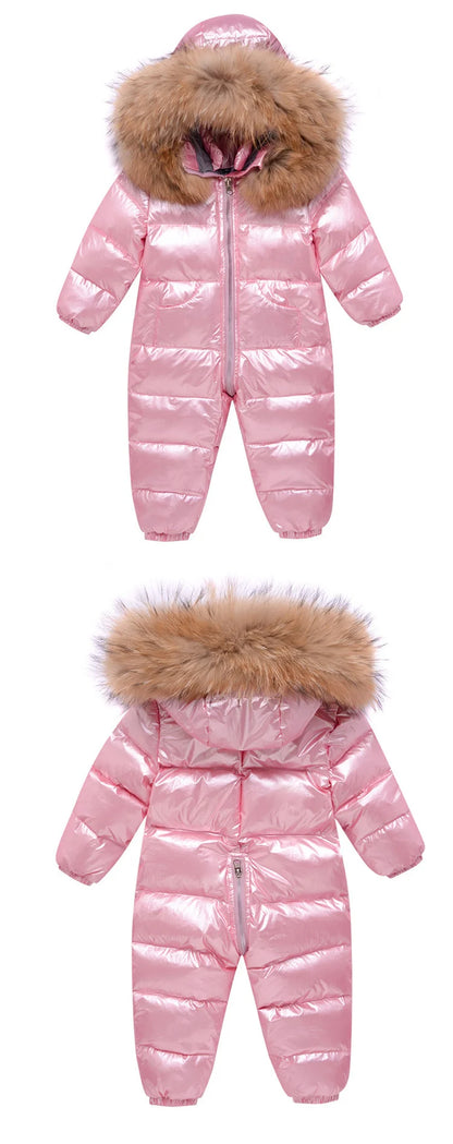 winter snow overalls baby wear clothing clothes snowsuit duck down jacket for kids girl coat Park infant overcoat boy jumpsuit