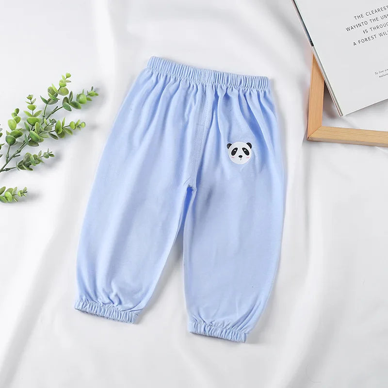 Children's Cotton Anti Mosquito Pants Baby Boys and Girls Thin Loose Casual Bloomers 1 2 3 4 5 Years Summer Kids Pants