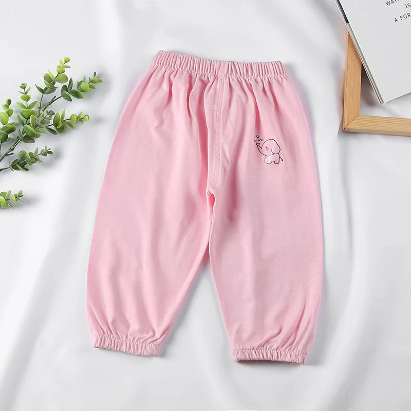 Children's Cotton Anti Mosquito Pants Baby Boys and Girls Thin Loose Casual Bloomers 1 2 3 4 5 Years Summer Kids Pants