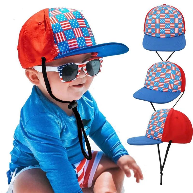 Summer Baby Cap Quick-dry Beach Kids Sun Hats for Girls Boys Accessories Adjustable Snapback Hat Children Baseball Caps 6M-10Y