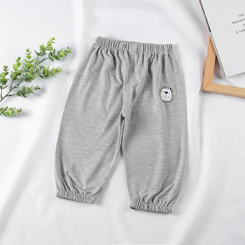 Children's Cotton Anti Mosquito Pants Baby Boys and Girls Thin Loose Casual Bloomers 1 2 3 4 5 Years Summer Kids Pants