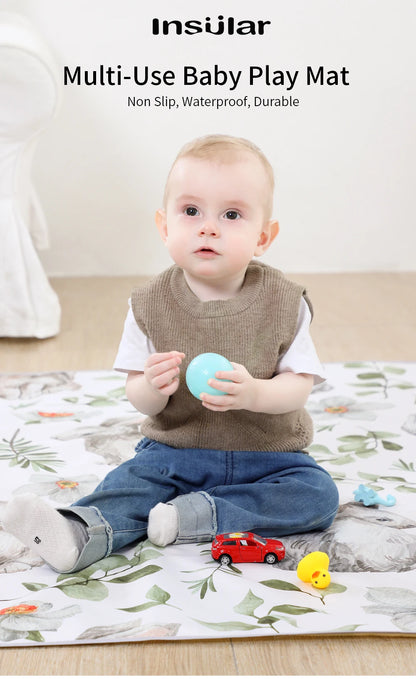 Faltbare Baby-Spielmatte, rutschfest, wasserdicht, langlebig, pädagogischer Kinderteppich im Kinderzimmer, Klettermatte, Kinderaktivitäten, Spiele