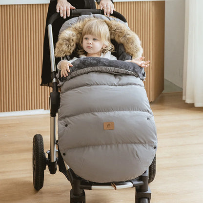 Winter-Fußsack für Kinderwagen, 0–36 Monate, winddicht, warm, Umschlag für universellen Kinderwagen, für draußen, Reisezubehör für Kinderwagen