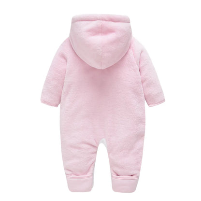 2023 Premature Baby Boy Girl Rompers 0-3 Months Long Sleeve Winer Warm Clothes Hooded Cotton Lovely Clothing