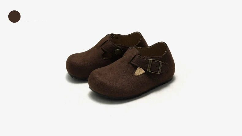 RUIZUSTOCK Fleece-Clogs für Kinder, elastische Baby-Plüsch-Hausschuhe für Jungen und Mädchen, Lauflernschuhe, warme Winter-Freizeitschuhe mit weicher Sohle