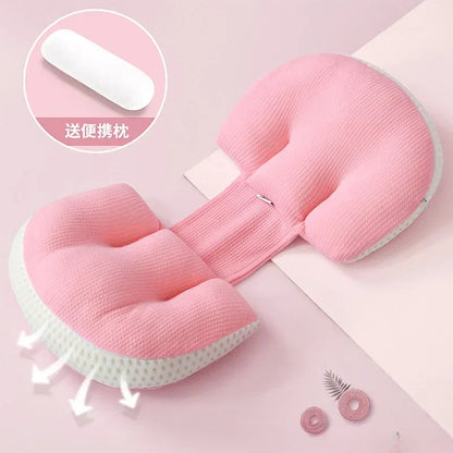 Pregnant Women Lumbar Pillow Four Seasons Universal Waist Support and Protection Side Sleep U-shaped Cushion Pregnancy Pillow