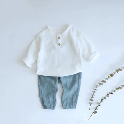 Infant Baby Junge Mädchen Kleidung Set Für Party Langarm Baby Shirts + Lose Hose Kleinkind Kinder Kleidung Frühling