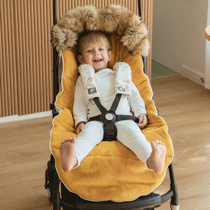 Winter-Fußsack für Kinderwagen, 0–36 Monate, winddicht, warm, Umschlag für universellen Kinderwagen, für draußen, Reisezubehör für Kinderwagen