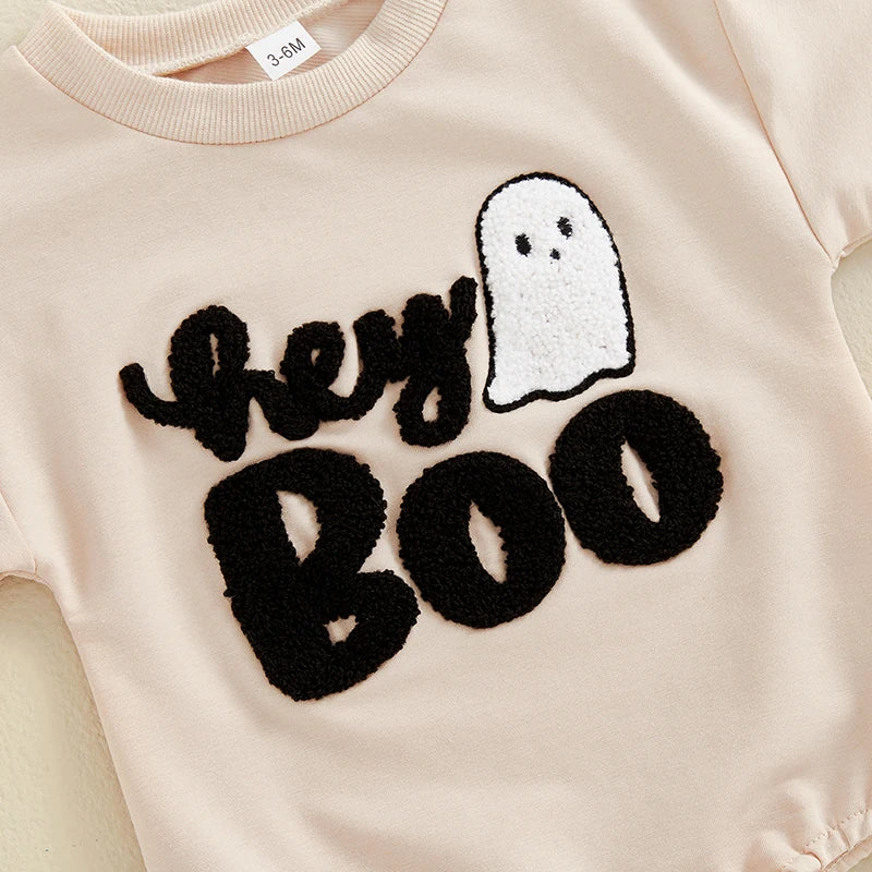 ma&baby 0-18M Halloween Newborn Infant Toddler Baby Boy Girl Romper Cute Ghost Long Sleeve Jumpsuit Costumes